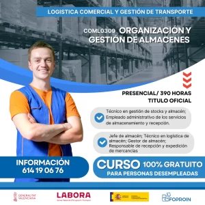 COML0309 Organización y gestión de almacenes | 390 HORAS