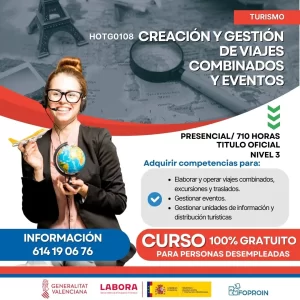 HOTG0108 Creación y gestión de viajes combinados y eventos | 710 HORAS