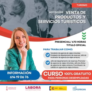 HOTG0208 Venta de productos y servicios turisticos | 670 HORAS