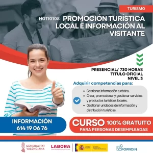HOTI0108 Promoción turística local e información al visitante | 730 HORAS